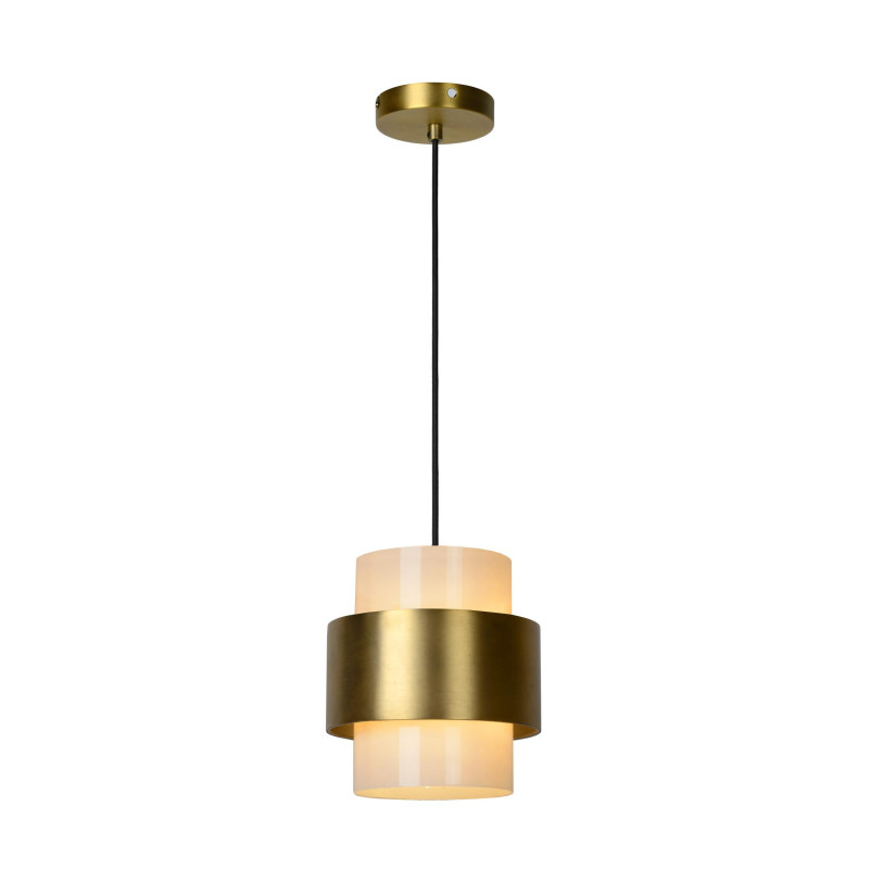 Lucide FIRMIN - Suspension - Ø 20 cm - 1xE27 - Or Mat / Laiton