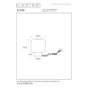 Lucide ELOISE - Lampe de table - Ø 21 cm - 1xE27 - Noir