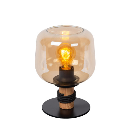 Lucide ILONA - Lampe de table - Ø 18 cm - 1xE27 - Ambre