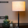Lucide MAYA - Lampe de table - Ø 26 cm - 1xE27 - Crème