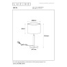 Lucide MAYA - Lampe de table - Ø 26 cm - 1xE27 - Crème