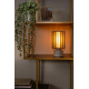 Lucide LAMBRES - Lampe de table - Ø 15 cm - 1xE27 - Taupe