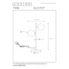 Lucide TYCHO - Lampe de table - 2xG9 - Or Mat / Laiton