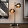 Lucide TYCHO - Lampe de table - 2xG9 - Noir