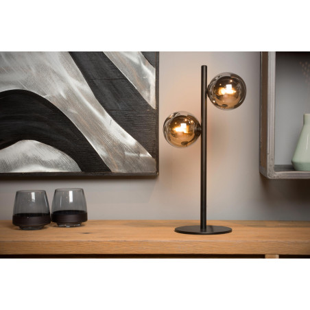 Lucide TYCHO - Lampe de table - 2xG9 - Noir