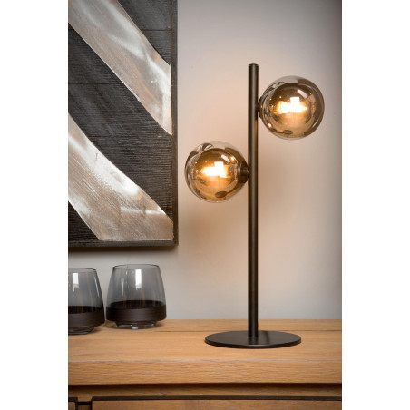 Lucide TYCHO - Lampe de table - 2xG9 - Noir