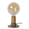 Lucide MARIT - Lampe de table - 1xE27 - Or Mat / Laiton