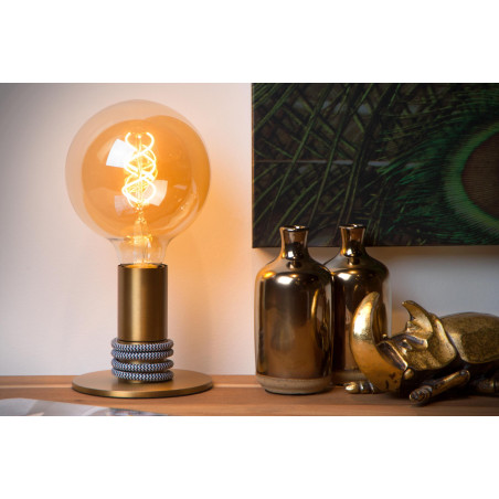 Lucide MARIT - Lampe de table - 1xE27 - Or Mat / Laiton