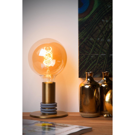 Lucide MARIT - Lampe de table - 1xE27 - Or Mat / Laiton