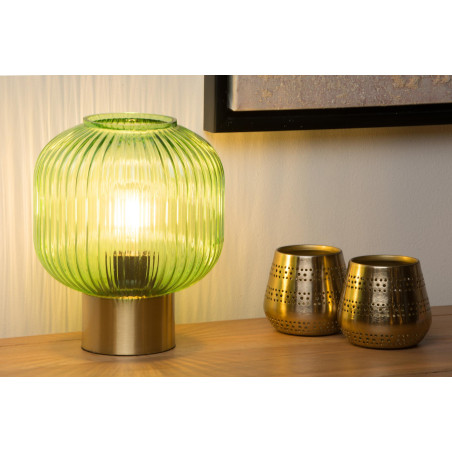Lucide MALOTO - Lampe de table - Ø 20 cm - 1xE27 - Vert