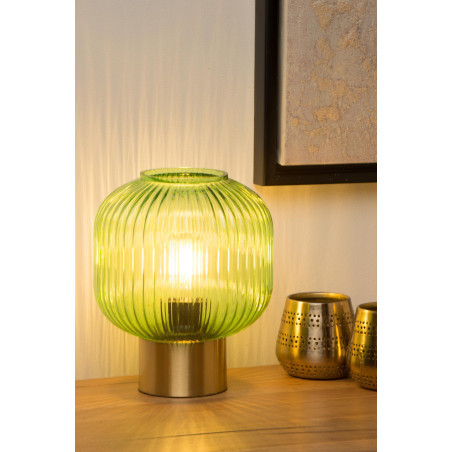 Lucide MALOTO - Lampe de table - Ø 20 cm - 1xE27 - Vert