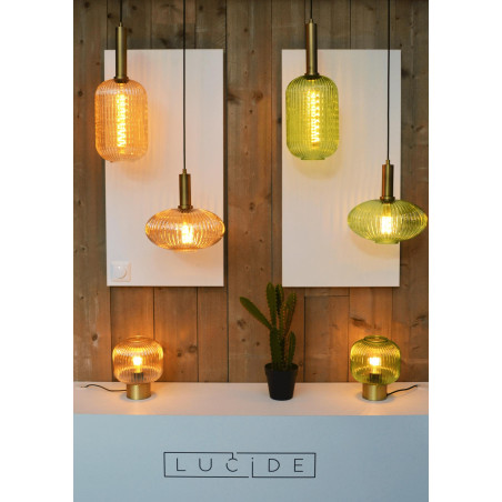 Lucide MALOTO - Lampe de table - Ø 20 cm - 1xE27 - Vert
