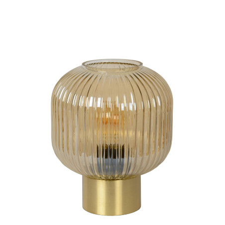 Lucide MALOTO - Lampe de table - Ø 20 cm - 1xE27 - Ambre