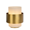 Lucide FIRMIN - Lampe de table - Ø 20 cm - 1xE27 - Or Mat / Laiton
