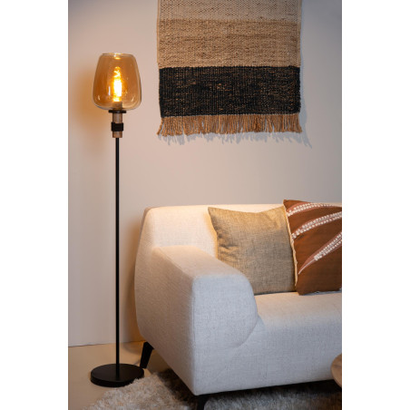 Lucide ILONA - Lampadaire - Ø 34 cm - 1xE27 - Ambre