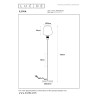 Lucide ILONA - Lampadaire - Ø 34 cm - 1xE27 - Ambre