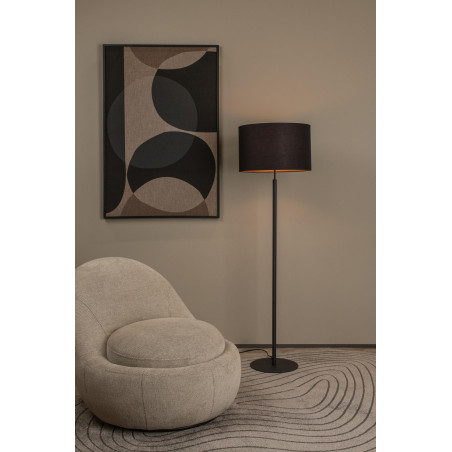Lucide MAYA - Lampadaire - Ø 45 cm - 1xE27 - Noir
