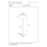 Lucide MAYA - Lampadaire - Ø 45 cm - 1xE27 - Crème