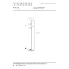 Lucide TYCHO - Lampadaire - 4xG9 - Or Mat / Laiton