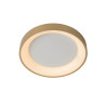 Lucide VIDAL - Plafonnier - Ø 28 cm - LED Dim. - 1x20W 2700K - Or Mat / Laiton