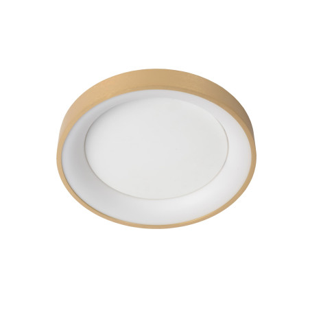 Lucide VIDAL - Plafonnier - Ø 28 cm - LED Dim. - 1x20W 2700K - Or Mat / Laiton