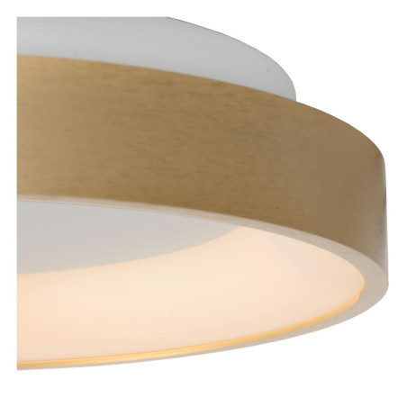 Lucide VIDAL - Plafonnier - Ø 28 cm - LED Dim. - 1x20W 2700K - Or Mat / Laiton