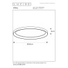 Lucide VIDAL - Plafonnier - Ø 28 cm - LED Dim. - 1x20W 2700K - Noir