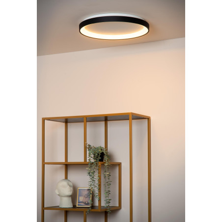 Lucide VIDAL - Plafonnier - Ø 48 cm - LED Dim. - 1x38W 2700K - Noir