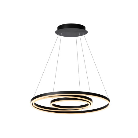 Lucide TRINITI - Suspension - Ø 80 cm - LED Dim. - 3000K - Noir