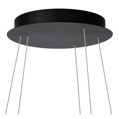 Lucide TRINITI - Suspension - Ø 80 cm - LED Dim. - 3000K - Noir