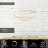 Lucide TRINITI - Suspension - Ø 80 cm - LED Dim. - 3000K - Blanc