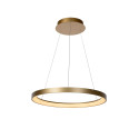 Lucide VIDAL - Suspension - Ø 58 cm - LED Dim. - 1x48W 2700K - Or Mat / Laiton