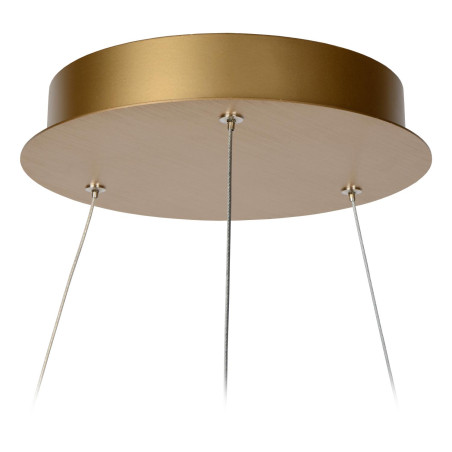 Lucide VIDAL - Suspension - Ø 58 cm - LED Dim. - 1x48W 2700K - Or Mat / Laiton