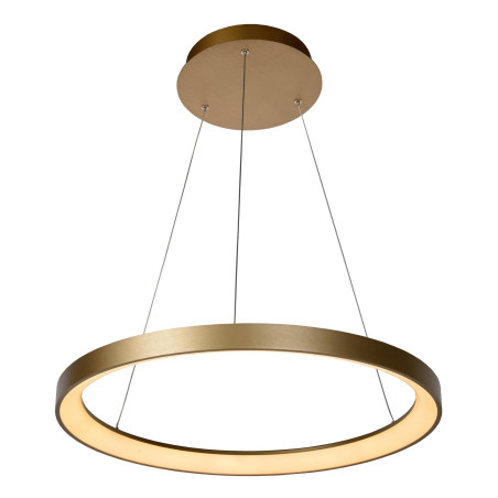 Lucide VIDAL - Suspension - Ø 58 cm - LED Dim. - 1x48W 2700K - Or Mat / Laiton