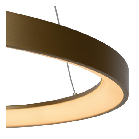 Lucide VIDAL - Suspension - Ø 58 cm - LED Dim. - 1x48W 2700K - Or Mat / Laiton