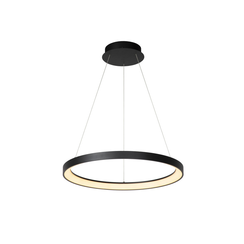 Lucide VIDAL - Suspension - Ø 58 cm - LED Dim. - 1x48W 2700K - Noir