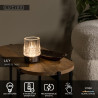 Lucide LILY - Lampe de table Rechargeable - Batterie/Piles - Ø 8 cm - LED 3 StepDim - 1x3W 2700K/3000K - Canon Fusil - Ensemble