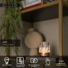 Lucide LILY - Lampe de table Rechargeable - Batterie/Piles - Ø 8 cm - LED 3 StepDim - 1x3W 2700K/3000K - Cuivre - Ensemble de 3