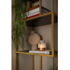 Lucide LILY - Lampe de table Rechargeable - Batterie/Piles - Ø 8 cm - LED 3 StepDim - 1x3W 2700K/3000K - Cuivre - Ensemble de 3