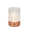 Lucide LILY - Lampe de table Rechargeable - Batterie/Piles - Ø 8 cm - LED 3 StepDim - 1x3W 2700K/3000K - Cuivre - Ensemble de 3
