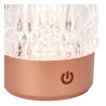 Lucide LILY - Lampe de table Rechargeable - Batterie/Piles - Ø 8 cm - LED 3 StepDim - 1x3W 2700K/3000K - Cuivre - Ensemble de 3