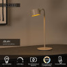 Lucide JOLAN - Lampe de bureau Rechargeable/Lampe à pince/Applique murale - Batterie/Piles - LED Dim to warm - 1x3,5W