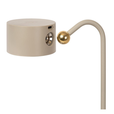 Lucide JOLAN - Lampe de bureau Rechargeable/Lampe à pince/Applique murale - Batterie/Piles - LED Dim to warm - 1x3,5W