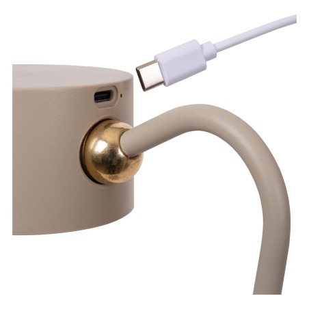 Lucide JOLAN - Lampe de bureau Rechargeable/Lampe à pince/Applique murale - Batterie/Piles - LED Dim to warm - 1x3,5W
