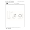 Lucide JOLAN - Lampe de bureau Rechargeable/Lampe à pince/Applique murale - Batterie/Piles - LED Dim to warm - 1x3,5W