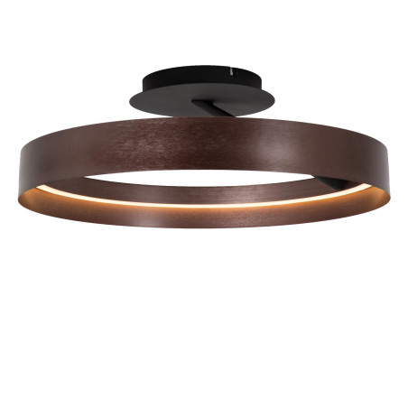 Lucide LEONARD - Plafonnier - Ø 54,5 cm - LED 3 StepDim - CCT - 1x35W 2200K/3000K - Café - Vibes