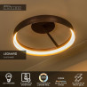 Lucide LEONARD - Plafonnier - Ø 54,5 cm - LED 3 StepDim - CCT - 1x35W 2200K/3000K - Café - Vibes