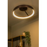 Lucide LEONARD - Plafonnier - Ø 54,5 cm - LED 3 StepDim - CCT - 1x35W 2200K/3000K - Café - Vibes