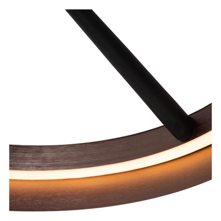 Lucide LEONARD - Plafonnier - Ø 54,5 cm - LED 3 StepDim - CCT - 1x35W 2200K/3000K - Café - Vibes