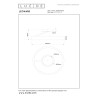 Lucide LEONARD - Plafonnier - Ø 54,5 cm - LED 3 StepDim - CCT - 1x35W 2200K/3000K - Café - Vibes